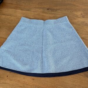 Club Monaco Textured Blue Mini Skirt M